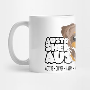 DGBigHeads - Aussie Brown Merle Trico Mug